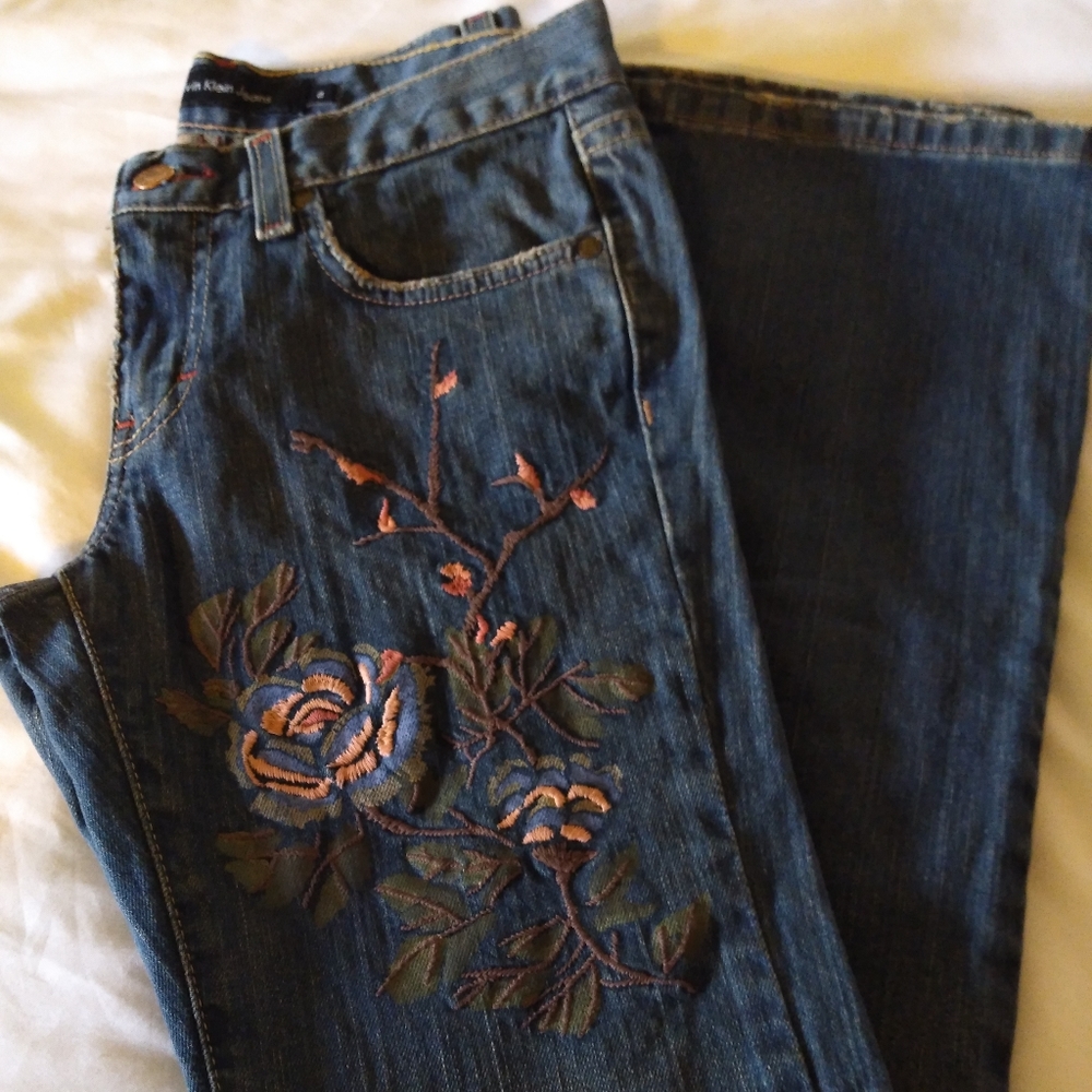 PANTS Calvin Klein jeins Size 2 and color Blue